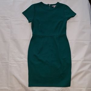 Emerald Green Knee-Length Dress